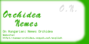 orchidea nemes business card